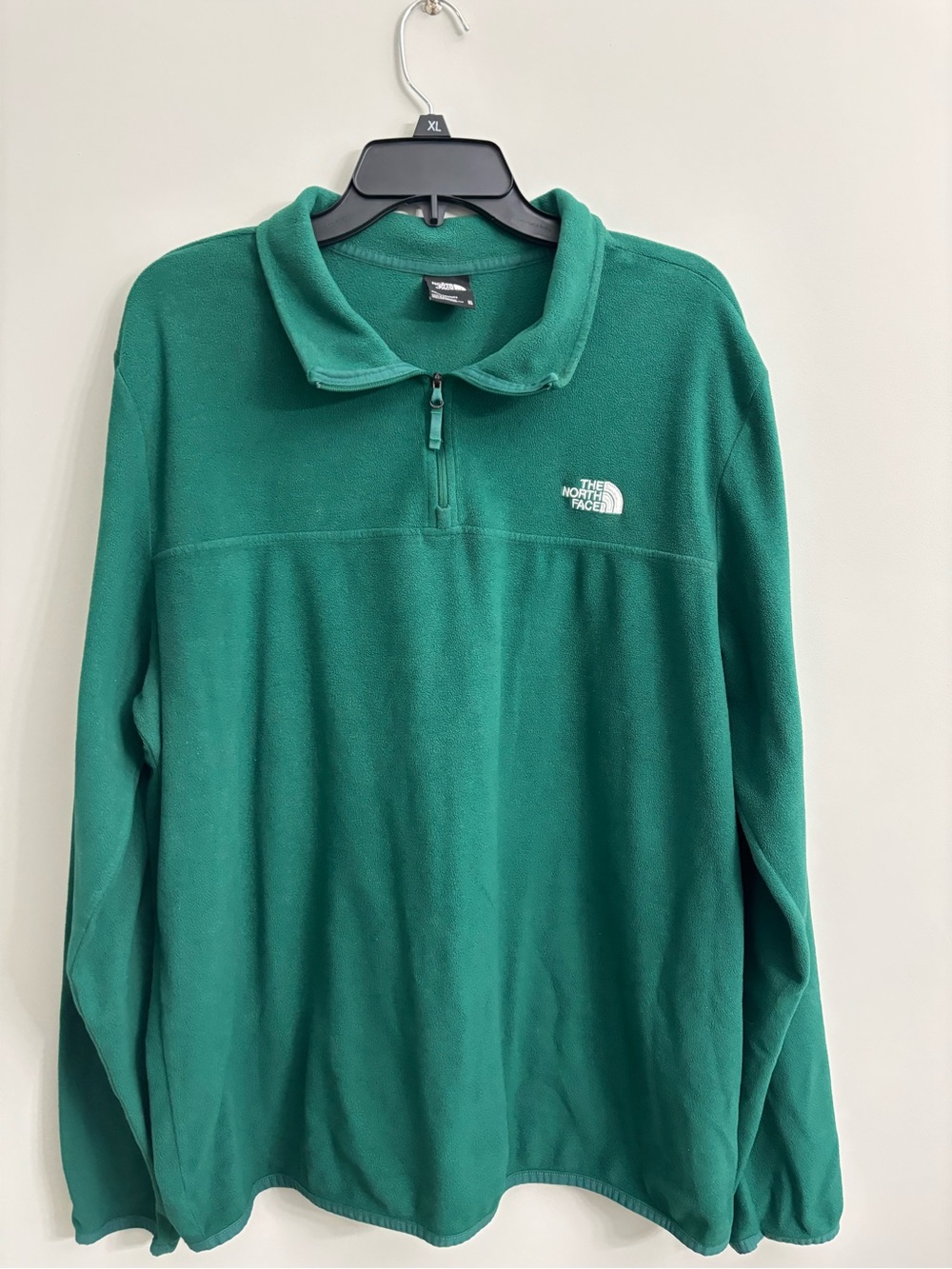 The North Face Men’s Teal Green Half-Zip Fleece Pullover